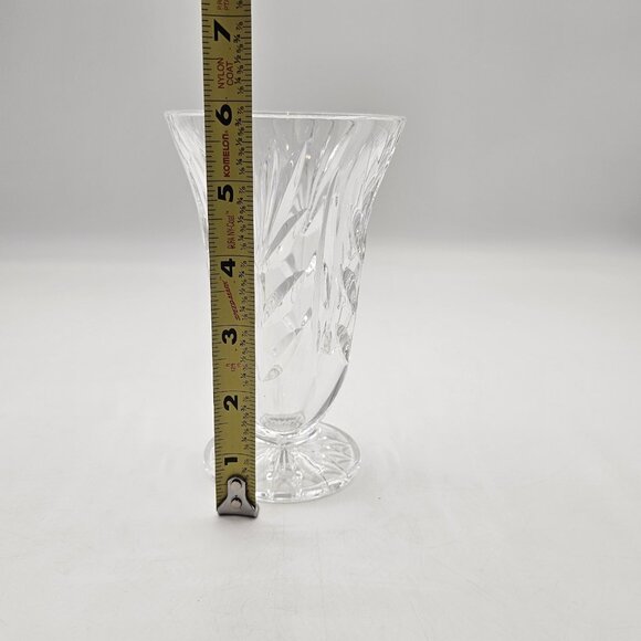 Waterford Crystal Footed Cut Glass Vase Centerpiece Decor 5.75 in - Picture 8 of 10